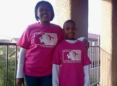 Corey and Yavni Stratton Supporting Breast Cancer Awareness